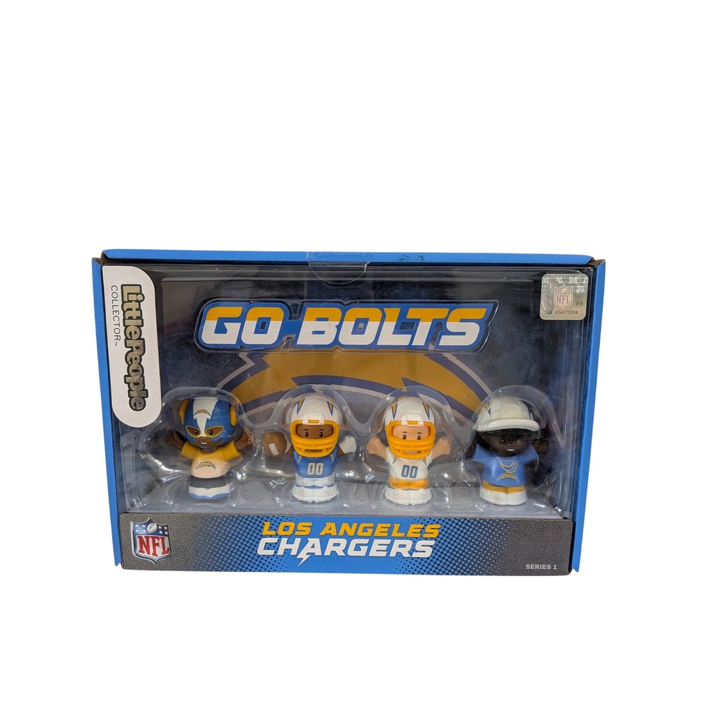 Fisher-Price Little People Collector NFL Los Angeles Chargers Figure Set 4pk